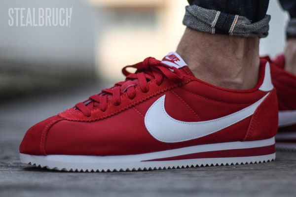 nike cortez femme pas cher rouge